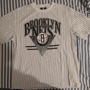 Forever 21 Brooklyn Nets Striped T-Shirt